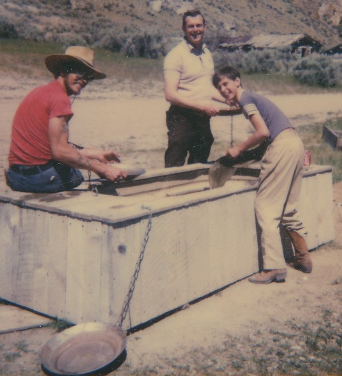 Neil Richard (Rick) Peterson, his brother and his son mining for gold
