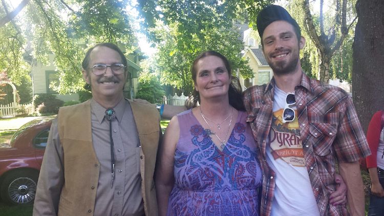 Neil Richard (Rick) Peterson with his wife and son Gary