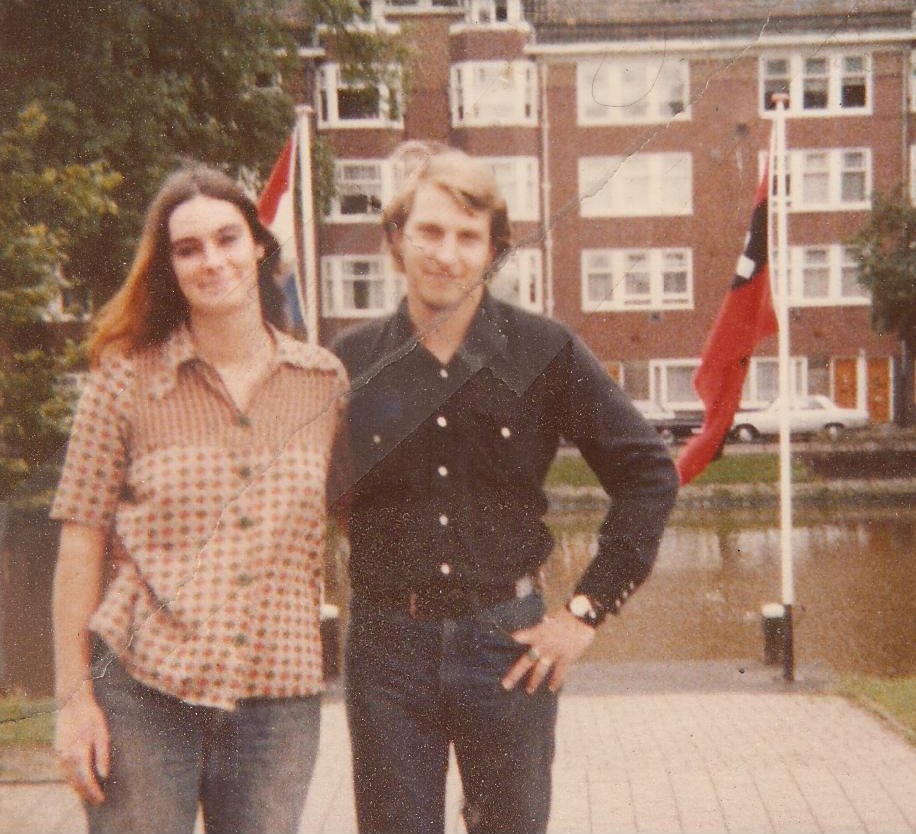Neil Richard (Rick) Peterson with his young bride in Holland