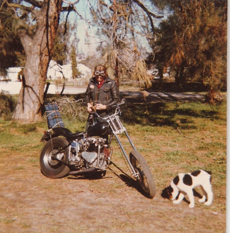 Neil Richard (Rick) Peterson and his dog, mid-70's
